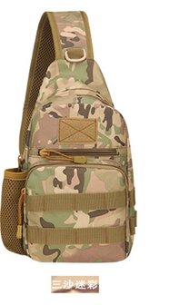 M2 Sling-Schulter-Bauch-Ruck-Trage-Tasche, Khaki Tarnung