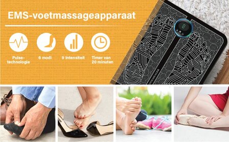 Elektrische - Acupunctuur VoetMassage mat met afstandsbediening