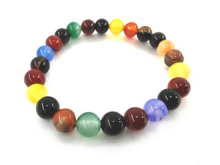 Chakra armband 19 cm met 24 kralen