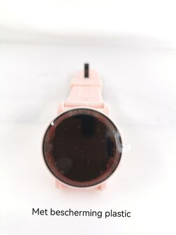 Digitale horloge Roze met datum, minuten en seconden