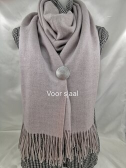 Magnet, Brosche, rund, Lebensspirale, silberfarben zum Verschlie&szlig;en von Schal, Schal und Strickjacke.