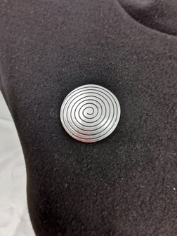 Magnet, Brosche, rund, Lebensspirale, silberfarben zum Verschlie&szlig;en von Schal, Schal und Strickjacke.