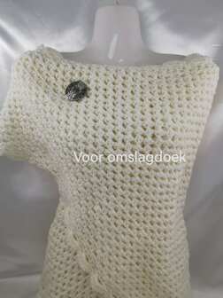 Magnet, Brosche, Symbolkreis des Lebens, silberfarben f&uuml;r Schal, Schal und Strickjacke.