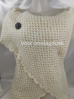 Magneet, broche, Camee dame Zilverkleurig voor omslagdoek, sjaal en vest te sluiten.