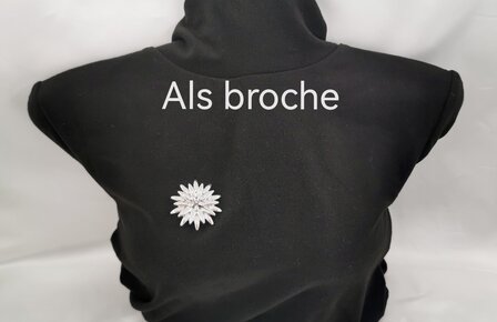 Magnet, Brosche, Edelwei&szlig;, silberfarben f&uuml;r Schal, Schal und Strickjacke.