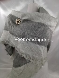 Magnet, Brosche, Edelwei&szlig;, goldfarben f&uuml;r Schal, Schal und Strickjacke.