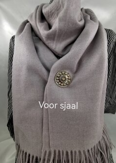 Magnet, Brosche, Zeeland-Knopf, goldfarben f&uuml;r Schal, Schal und Strickjacke.