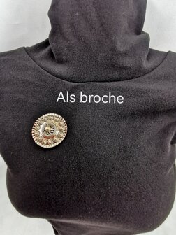 Magnet, Brosche, Zeeland-Knopf, goldfarben f&uuml;r Schal, Schal und Strickjacke.