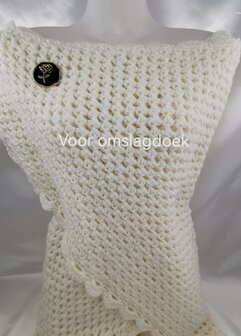 Magnet, Brosche, 3D-Rose mit Stiel, goldfarben f&uuml;r Schal, Schal und Strickjacke.