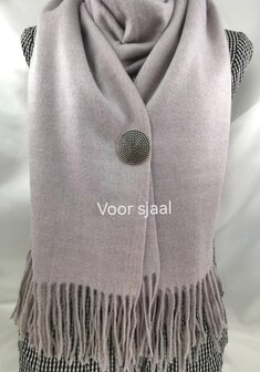 Magneet, broche, rond, Cirkel of Life, goudkleurig voor omslagdoek, sjaal en vest te sluiten.