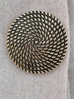 Magnet, Brosche, rund, Circle of Life, goldfarben zum Verschlie&szlig;en von Schal, Schal und Strickjacke.