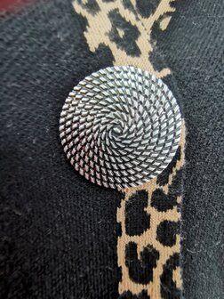 Magnet, Brosche, rund, Circle of Life, silberfarben zum Verschlie&szlig;en von Schal, Schal und Strickjacke.