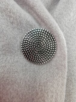 Magnet, Brosche, rund, Circle of Life, silberfarben zum Verschlie&szlig;en von Schal, Schal und Strickjacke.