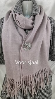 Magnet, Brosche, Zeeland-Knopf, silberfarben f&uuml;r Schal, Schal und Strickjacke.