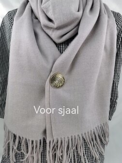 Magnet, Brosche, mit Diagonalstreifen, goldfarben zum Verschlie&szlig;en f&uuml;r Schal, Schal und Strickjacke.