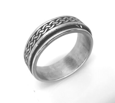 RVS &ndash; stress &ndash; ringen - celtic tattoo band.