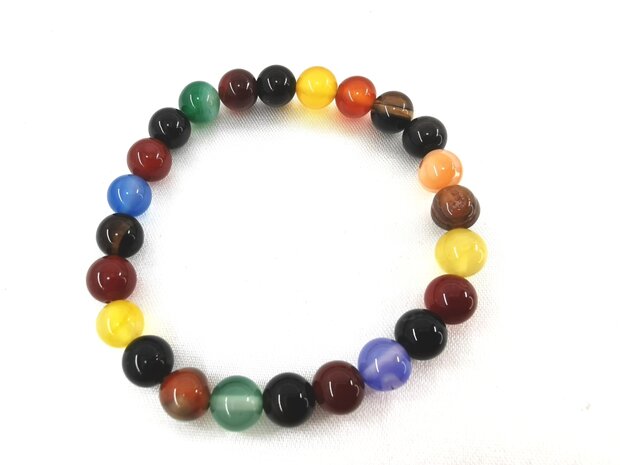 Chakra armband 19 cm met 24 kralen