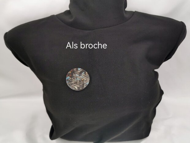 Magnet, Brosche, Acrylglas, mehrfarbig zum Verschließen von Schal, Schal und Strickjacke.