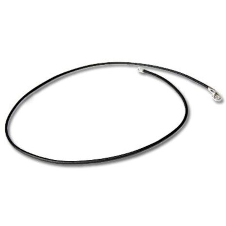 Ketting donkerbruin - 45cm Echt leren koord met rvs kreeft sluiting -  zonder verbindingsring